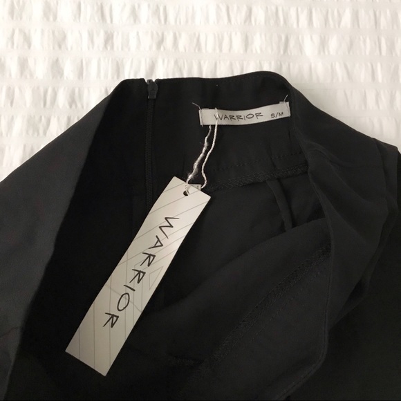 SOLD | Black chiffon mini skort - Picture 4 of 11